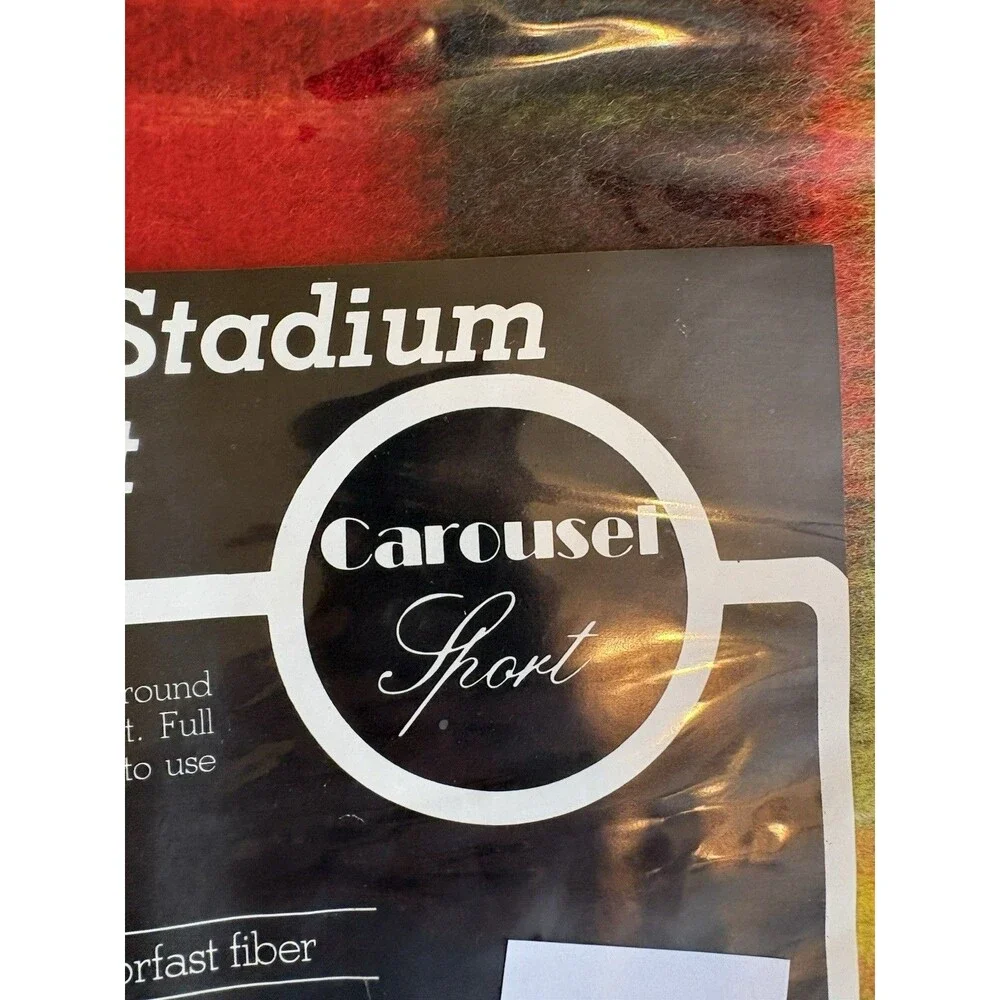 Lot 2 Carousel Mills Sport Stadium Blanket Colorfast Fiber Throw 45